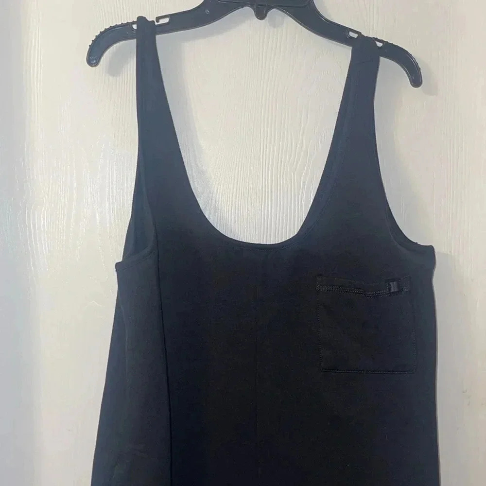 New Savage X Fenty Xssential relaxed jumpsuit wide leg black size 12 14 - Picture 3 of 7